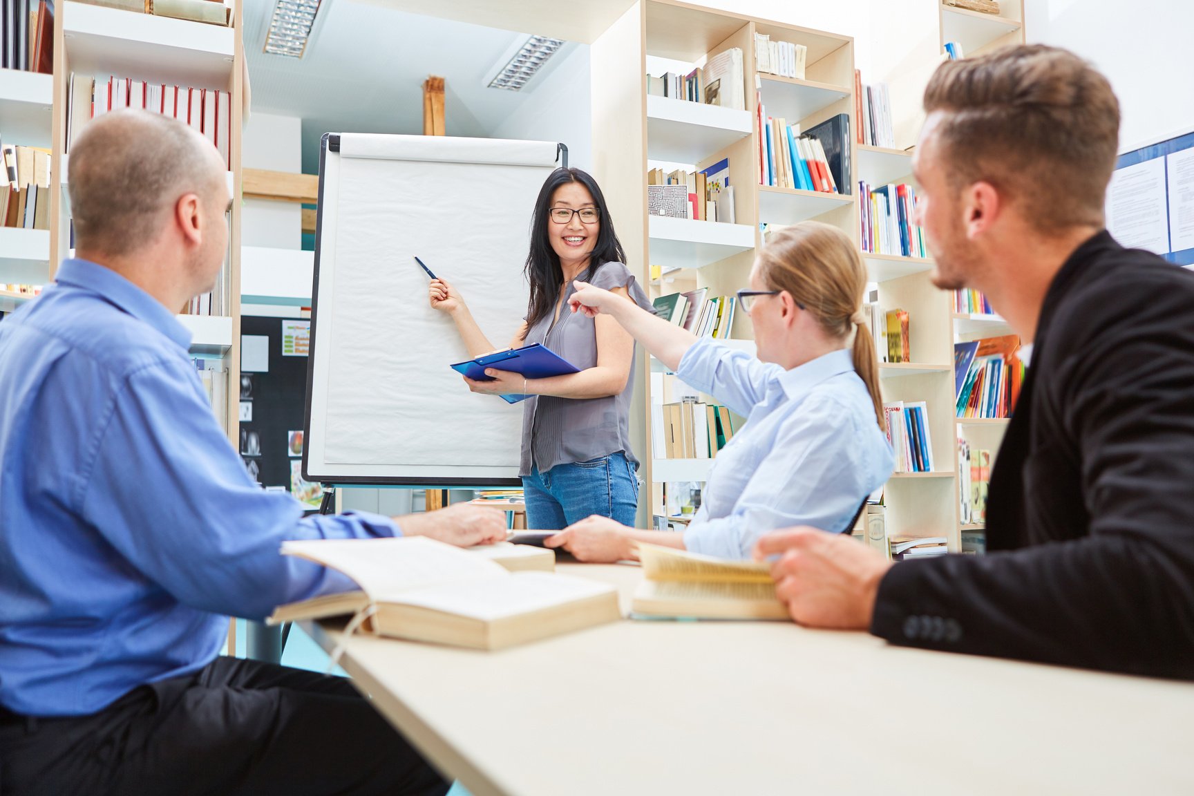 Group in a Workshop for Adult Education